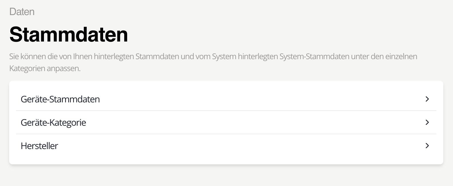 Master data management in Memida